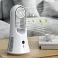 thumbnail image 1 of Gnmfd Bladeless Desk Fan 14.2" Portable Quiet Cold Fan with Aromatherapy Storage Compartment 6 Speed Table Fan for Home Office Bedroom Cool Breeze Air Circulation LED Lights for Bedroom, 1 of 9