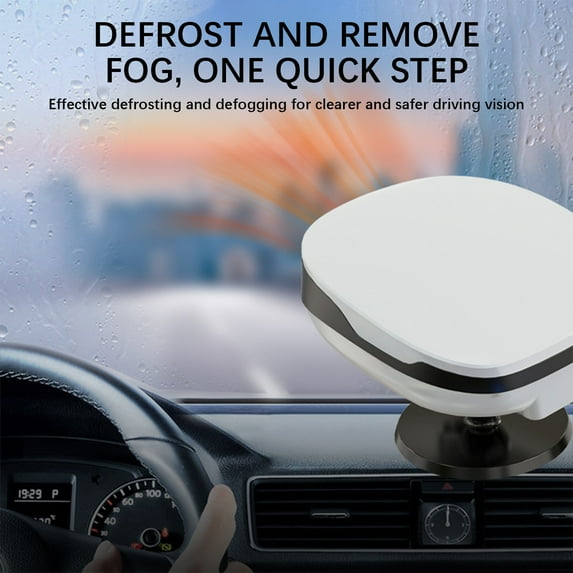 Gnmfd Car Heaters for Vehicle, 12V Portable Heater that Plugs into Cigarette Lighter, 2 in 1 Windshield Anti-Fog Car Heater Defroster for Car Windshield, Low Noise Operation 360 Degree Rotary Base