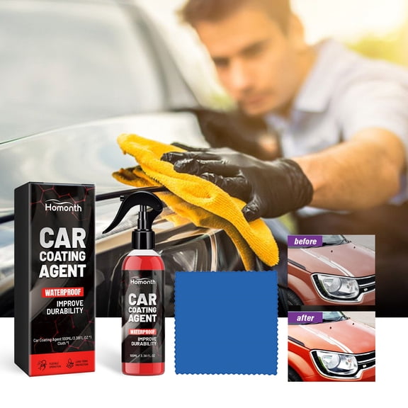 Gnmfd Car NanoPlating Crystal Repair Spray 100ml, Hydrophobic Stainproof Coating, Long-Lasting Shine and Scratch Protection, Easy Hand Spray Application for Vehicles Cars Trucks