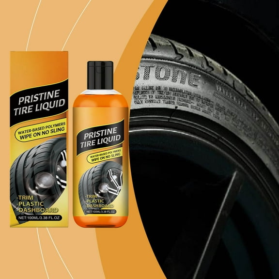 Gnmfd Car Tire Cleaner 100ML, Tire Degreasing and Dirt Removal Gel, Restores Shiny Wet Look and Protects from Fading, Easy One-Coat Application, Suitable for Cars Trucks SUVs and Motorcycles