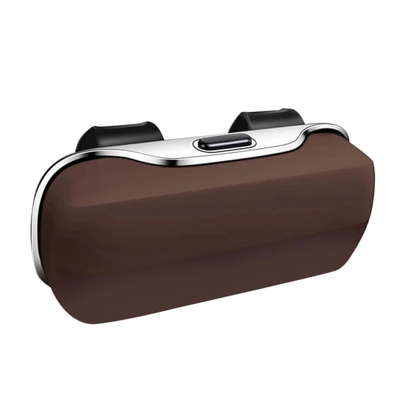 Gnmfd Car Visor Sunglasses Holder Hard Shell Eyeglasses Storage Organizer, Compact Auto Glasses Case with Clip, Over the Visor, Dashboard, Travel and Daily Car Accessories Storage
