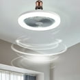 thumbnail image 1 of Gnmfd Ceiling Fan with Lights Enclosed Low Profile Fan Light Semi Flush Mount, Hidden LED Fan Light Fixture, Quiet Motor Energy Saving Eye Friendly for Bedroom Living Room Home, 1 of 8