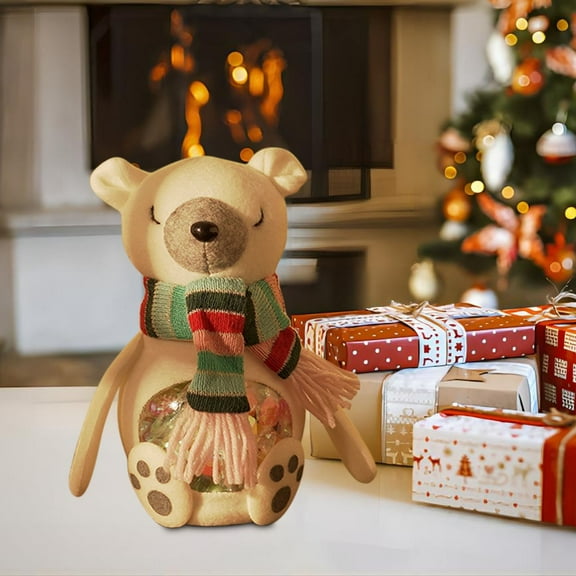 Gnmfd Christmas Candy Jar Gift Bag, Holiday Snack Box Party Candy Container, Seasonal Candy Storage Bag for Christmas Party Favors, Stuffed Animal Storage and Storage Bins