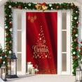 thumbnail image 1 of Gnmfd Christmas Door Cover Decoration 6.5ft x 2.9ft Front Door Hanging Fabric Tapestry Winter Party Classroom Home Festival Decor Merry Christmas Gift Blanket Throw Blanket, 1 of 8