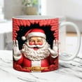 thumbnail image 1 of Gnmfd Christmas Inflated Snowman Mug 11oz/15oz Ceramic Coffee Cup, Holiday Coffee Tea Cup, Dishwasher and Microwave Safe, Seasonal Gift for Family, Friends, Office, Christmas Party, 1 of 5