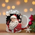 thumbnail image 1 of Gnmfd Christmas Inflated Snowman Mug, Santa Press Puffy Coffee Cup 15oz 11oz Ceramic Mug for Holiday Kitchen, Christmas, Winter Coffee, Tea, Hot Chocolate Collection, 1 of 5