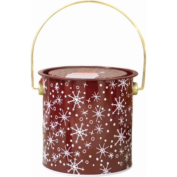 Gnmfd Christmas Vintage Cookies Jar Tin with Airtight Lid for Holiday Baking Treats, Kitchen Counter Storage Container for Cookies Candy Snacks, Pantry Organizers and Storage