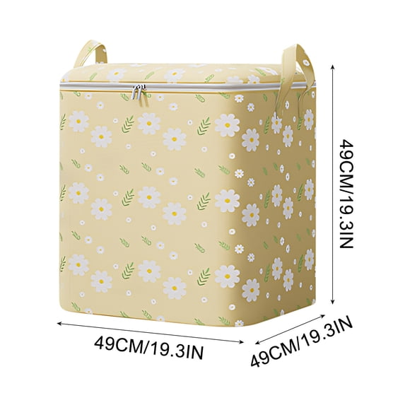 Gnmfd Clothes Storage Bag Wardrobe Sorting Organizer, Large Portable Storage Box for Quilt Bedding Christmas Decorations, Foldable Non-Woven Fabric Storage for Moving Dorm Garage, Under Bed Storage