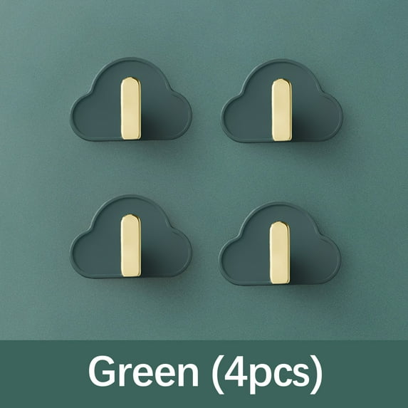 Gnmfd Cloud Shaped Wall Hook, Strong Adhesive No-Punch Hooks for Hanging Towels, Keys, and Bags, Decorative Home Storage Hooks for Bathroom, Kitchen, Bedroom, and Office Organization