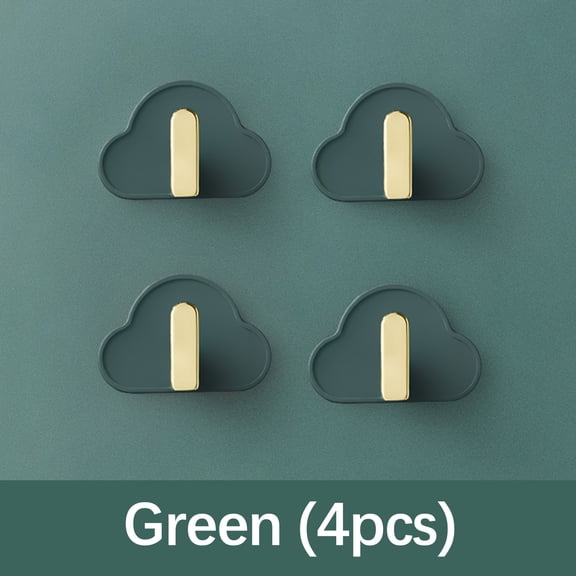 Gnmfd Cloud Shaped Wall Hook, Strong Adhesive No-Punch Hooks for Hanging Towels, Keys, and Bags, Decorative Home Storage Hooks for Bathroom, Kitchen, Bedroom, and Office Organization