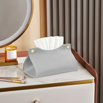 Gnmfd Coffee Table Decor Tissue Box, Stylish Leather Tissue Box Holder for Office, Bathroom, Living Room, Elegant Tissue Dispenser, Modern Home Decor and Practical Organization