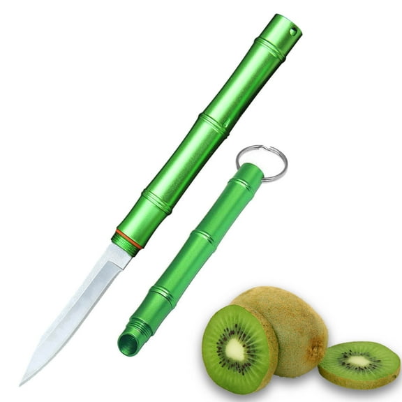 Gnmfd Compact Outdoor Portable Fruit Knife with Sheath for Camping Hiking Picnic, Stainless Steel Blade for Meat Fruit Steak, Ergonomic Grip, Easy Carry, Outdoor Adventure Cooking Tool