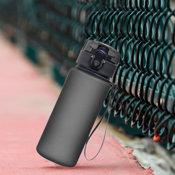 Gnmfd Compact Sports Water Bottle 400ml, Leakproof Fitness Bottle with Handle, Portable Space Cup for Gym, Yoga, Exercise, Travel, Work, Outdoor Activities, Hydration Tracking, Fitness Gift
