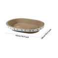 thumbnail image 1 of Gnmfd Corrugated Cat Scratching Board with Ellipse Design, Durable Scratch Mat for Pets, Reduces Scrap, Multipurpose Play and Rest Area for Cats, Home Decor Friendly, Easy to Clean, 1 of 2
