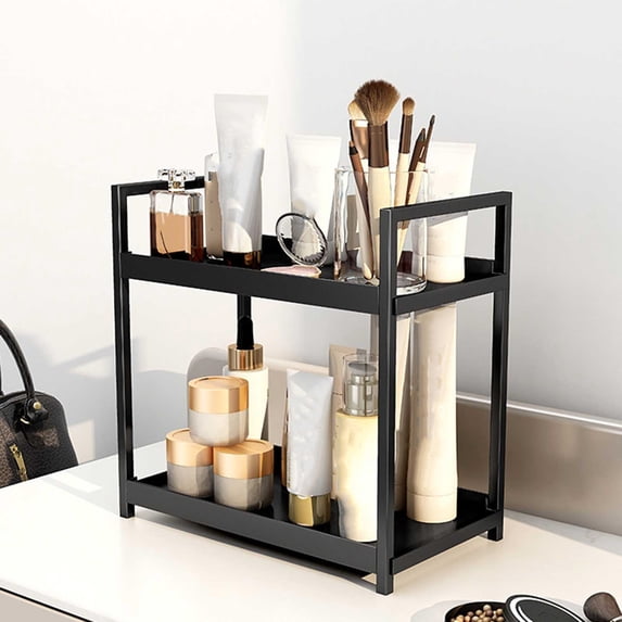 Gnmfd Cosmetic Storage Rack Multi-Layer Bathroom Skin Care Organizer, Desktop Shelf Organizer for Dormitory Vanity Countertop Toiletries Makeup Storage Bathroom Storage Cabinet Essentials