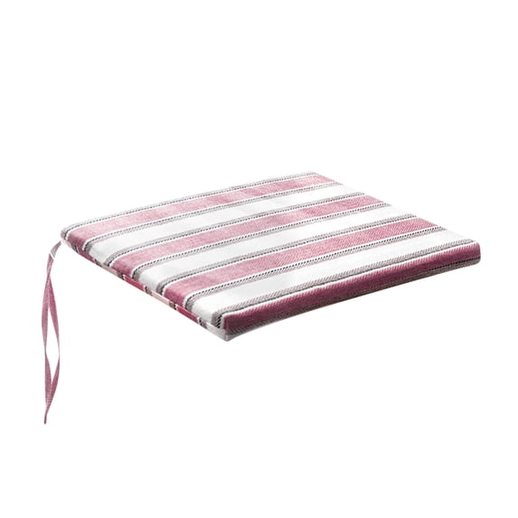 Gnmfd Cotton Linen Striped Chair Cushion 16"x16" Thick Comfortable Dining Chair Seat Pad for Hip Protection Office Home Kitchen Use Perfect for Chair Cushion Storage Cushion Ladder