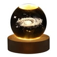 thumbnail image 1 of Gnmfd Crystal Ball LED Night Light Wooden Base Starry Sky Projection Lamp USB Powered Decorative Lamp for Bedroom Living Room Desk Tabletop Party Holiday Christmas Night Lights, 1 of 2