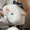thumbnail image 1 of Gnmfd Cute Lifelike Large Mouse Plush Toy, Soft Velour Stuffed Animal Cozy Home Companion, Pillow Collectible Display, Holiday Decoration Gift for Living Room Bedroom Office Animal Lovers, 1 of 5