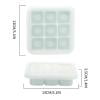 Gnmfd DIY Ice Block Making Tool Silicone Ice Lattice Mold for Freezer Oven Microwave Dishwasher Safe, Easy Ice Release and Compact Storage, Perfect for Home Beverages and Quick Chilling Drinks