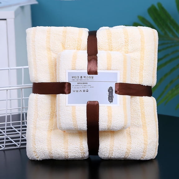 Gnmfd Deluxe 2-Piece Bath Towel Set Soft High Absorbent Cotton Bath and Face Towel for Bathroom Spa Gym Beach Travel Multi-Purpose Blanket Storage 27.5"x55" 13.5"x29.5"