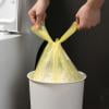 Gnmfd Disposable Plastic Garbage Bags 60 Pack 10-15L Thick Leakproof Drawstring Trash Bags 19.6x23.6 Inch for Bathroom Kitchen Office Outdoor Car Daily Waste Collection
