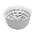 thumbnail image 1 of Gnmfd Double Layer Vegetable Basket Drainage Bowl For Washing Fruits Salad Kitchen Cooking Home Storage Organizer Closet Organizers And Storage Plastic Fruit Strainer Bowl, 1 of 5