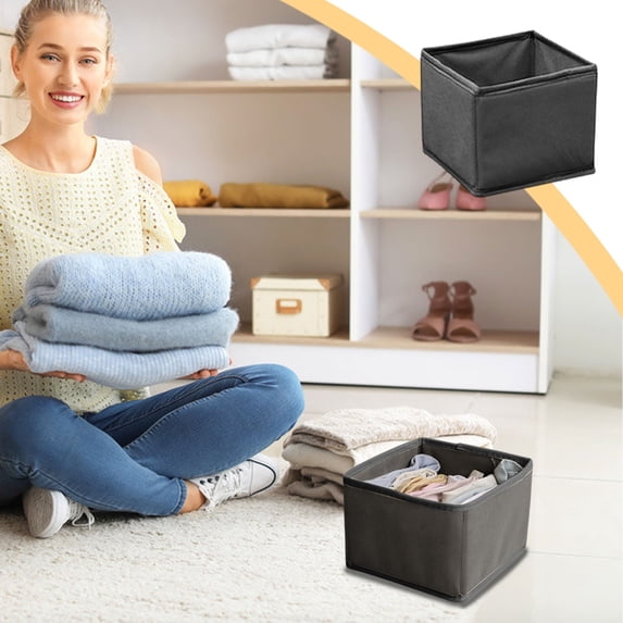 Gnmfd Drawer Organizer Three Piece Set Small Clothing Items Closet Divider Foldable Storage Box for Clothes Underwear Scarves Wardrobe Organizers and Storage Storage Bins Storage Drawers