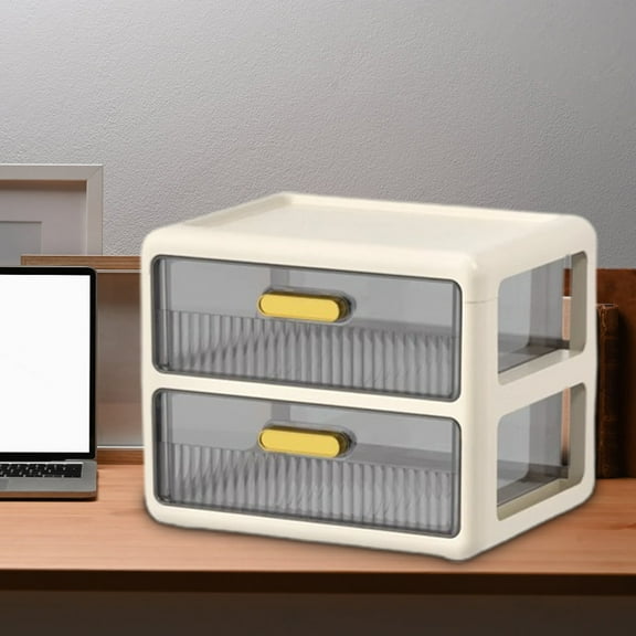 Gnmfd Drawer Type Desktop Storage Box Office Desk Organizer Storage Drawers Cabinet With Transparent Front Stationery Bathroom Organizers And Storage Cosmetic Holder Closet Organizers And Storage