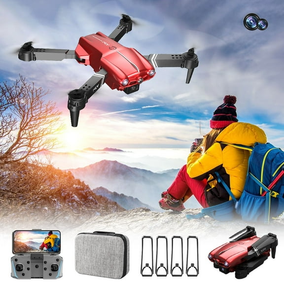 Gnmfd Drone with 1080P HD FPV Camera, Foldable RC Quadcopter, Dual Camera Switch, Altitude Hold, Headless Mode, Trajectory Flight, One Key Return, VR Experience for Outdoor Flights and Travel