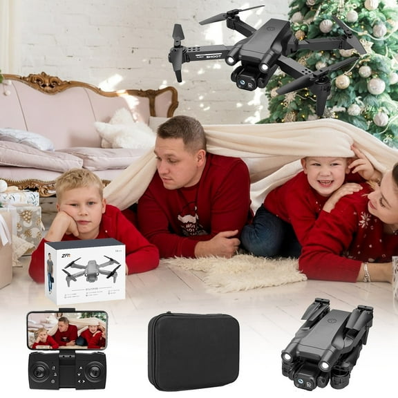 Gnmfd Drone with 4K FPV Camera for Adults, Foldable RC Quadcopter with Altitude Hold, Headless Mode, Trajectory Flight, WiFi FPV, Gesture Control, LED Lights, Flying Drone for Holidays