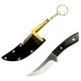 thumbnail image 1 of Gnmfd Ebony Handle Outdoor Camping Knife Stainless Steel Blade Sandalwood Sheath Multipurpose Fruit Vegetable Cutting Knife for Home Kitchen Picnic Adventure, 1 of 5