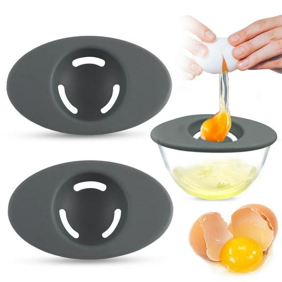 Gnmfd Egg Yolk Separator Silicone Kitchen Tool, Efficient Egg White Yolk Separator for Baking Cooking Sauce Making Mayonnaise, Compact Easy Clean Kitchen Gadget for Home