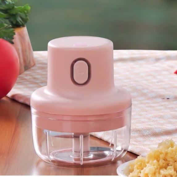 Gnmfd Electric Garlic Grinder Rechargeable Mini Chopper, Multifunction Food Processor for Garlic Ginger Baby Food Puree, Portable Smart Kitchen Gadget for Home Use