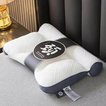 Gnmfd Ergonomic Cervical Neck Support Pillow 15.7"x23.6" Contoured Foam for Neck Shoulder Pain Relief, Pressure Reduction and Comfortable Sleep for Students Adults Household Dormitory