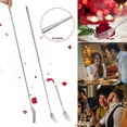 thumbnail image 1 of Gnmfd Extendable Stainless Steel Long Handle Fork Telescopic BBQ Grilling Tool for Dinner Fruit Dessert Outdoor Camping Tableware Party Cooking, 1 of 9