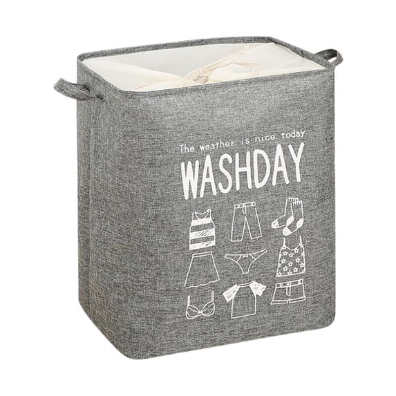Gnmfd Extra Large Drawstring Storage Basket 75L Laundry Clothes Organizer For Bedroom Bathroom Storage, Cotton Linen Bundle Pocket Basket For Blankets Toys Towels Christmas Home Essentials