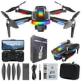 thumbnail image 1 of Gnmfd FPV Drone with ESC Camera Brushless Motor for Adults, RC Quadcopter with Cool LED Lights, Altitude Hold, Obstacle Avoidance, Gesture Photography, Drone with Camera for Adults, 1 of 9