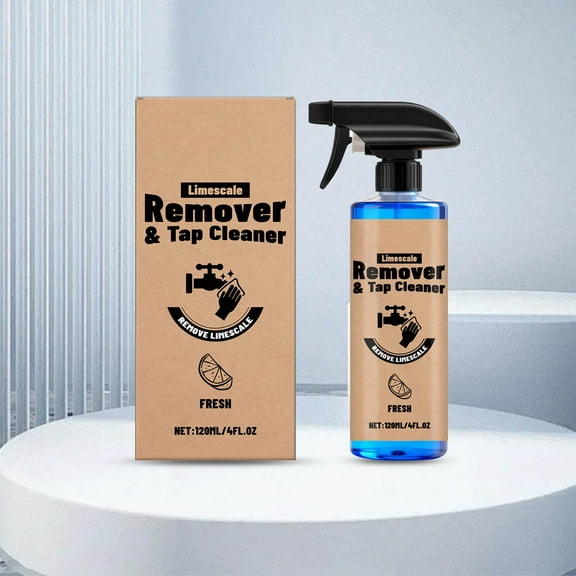 Gnmfd Faucet and Shower Cleaner Spray, Stubborn Water Stains Remover for Chrome and Stainless Steel, Deep Clean Soap Scum and Hard Water Deposits, Shine Restoration for Kitchen and Bathroom Fixtures