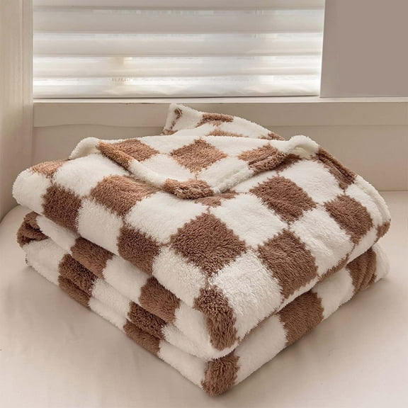 Gnmfd Flannel Blanket 3.3ft"x4.9ft" Warm Soft Velvet Conditioning Throw for Home Couch Bed Chair Office Travel Picnic Camping Cozy Comfort Winter Blanket Basket Christmas Gift