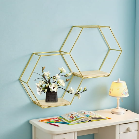 Gnmfd Floating TV Top Shelf Steel Monitor Stand, Media Storage Shelf for Game Console Router DVD Remote, Cable Management Organizer for Living Room Entertainment Center, Black Wall Shelf