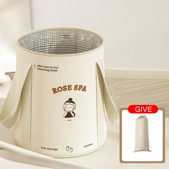 Gnmfd Foldable Foot Bath Bucket Portable Household Foot Soaking Tub for Relaxation Spa Camping Outdoor Activities Multi-Purpose Water Basket Travel Storage Holiday Wellness Essentials