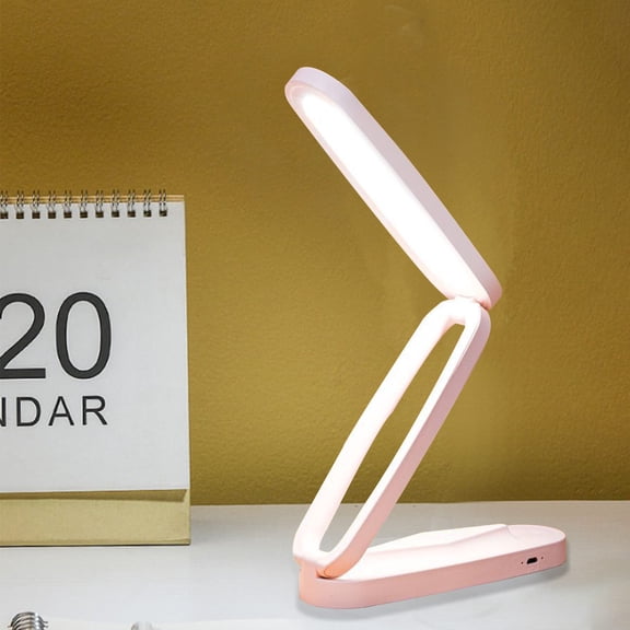 Gnmfd Foldable LED Desk Lamp with Stepless Dimming 3 Color Temperature Adjustable Reading Lamp with USB Plug for Bedroom Study Office Table Night Lights Home Desk Decor