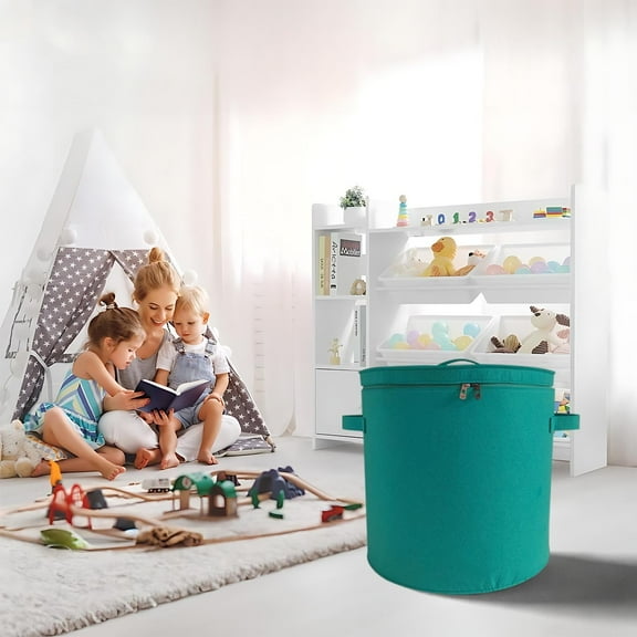 Gnmfd Foldable Laundry Basket Large Capacity Toy Storage Bin With Handles For Clothes Blanket Towel Storage, Multi Purpose Collapsible Storage Bucket Organizer For Bathroom Bedroom Storage Shelf