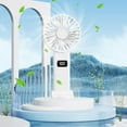 thumbnail image 1 of Gnmfd Folding Digital Display USB Rechargeable Handheld Fan 5-Speed Portable Mini Fan for Bedroom, Office, Outdoor, Travel, Study, Summer Cooling, Compact Personal Fan with Type-C Charging, 1 of 8