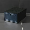 thumbnail image 1 of Gnmfd Folding Transparent Shoe Storage Box Drawer Organizer, Stackable Multi-Layer Shoe Bin with Clear Front Window for Flats Heels Sneakers, Closet Shoe Storage Cabinet and Bedroom Organizers, 1 of 3
