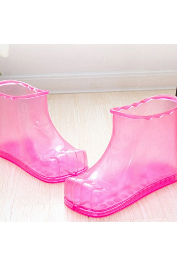 Foot Soaker Thermal Massage Shoes, Wearable Plastic Foot Bath for Relaxation, Water-Saving Leakproof Design, Relieves Fatigue and Promotes Sleep, Ideal for Home Spa and Wellness Routine