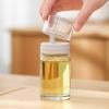 Gnmfd Glass Oil Pot for Kitchen Cooking, Leak Proof Mini Oil and Vinegar Bottle, Precise Pouring Seasoning Container, Compact Countertop Storage for Home Cooking and Dining