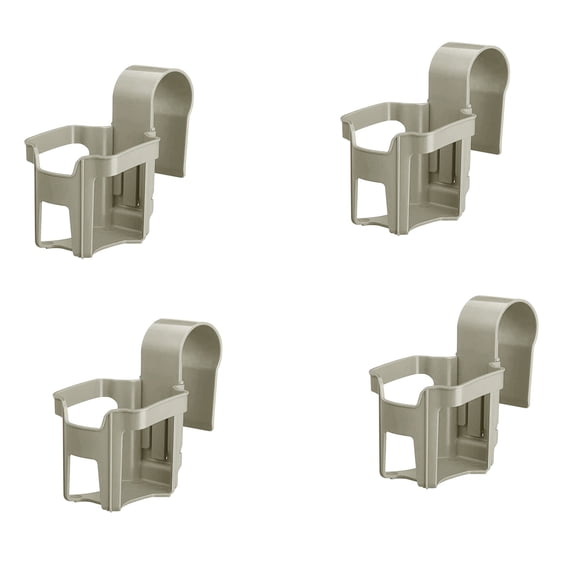 Gnmfd Above Ground Pool Cup Holder Set 4PC No Spill Sturdy Plastic Pool Drink Accessories for Hot Tub Relaxation Summer Parties Outdoor Poolside Food Storage Containers with Lids