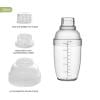 Gnmfd Hand-Made Lemon Tea Shaker Cup, Milk Tea Cocktail Mixing Tool, Leakproof and Easy to Clean, Transparent Design for Kitchen, Bar, Coffee Shop, Home, Party, Holiday Drink Prep