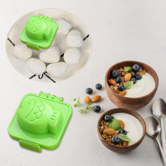 Gnmfd Hard Boiled Rice Ball Mould Sushi Maker Cute Fish Bear Car Heart Star Shape DIY Rice Ball Bento Mould for Home Kitchen Food Decoration Easy Reusable Cooking Accessory